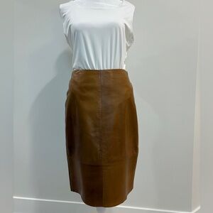 NWT Banana Republic Leather Skirt 2
